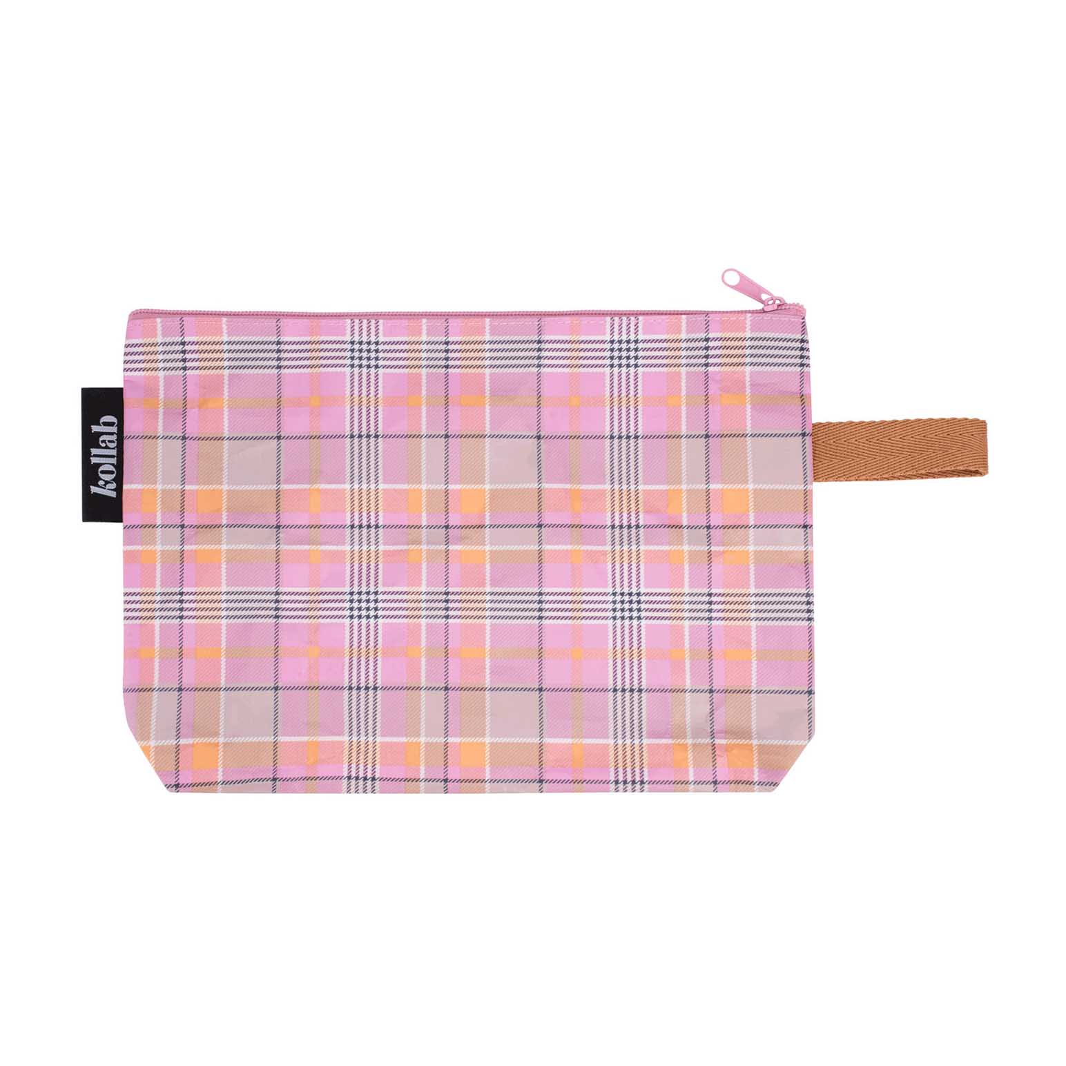 Kollab Clutch Pink Blanket Check